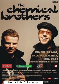 concerte...spectacole... - Chemical Brothers @ Sala Polivalenta Vineri, 25 - multimedia