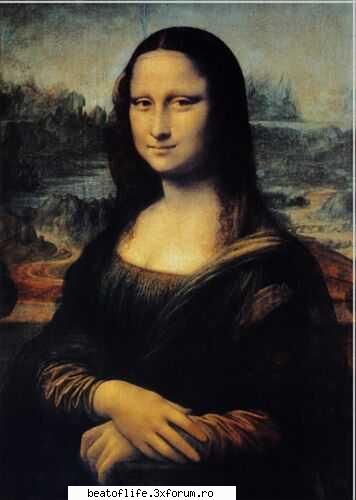 tablouri celebre... - LEONARDO da Vinci: Mona Lisa =) - Arta Clasica...